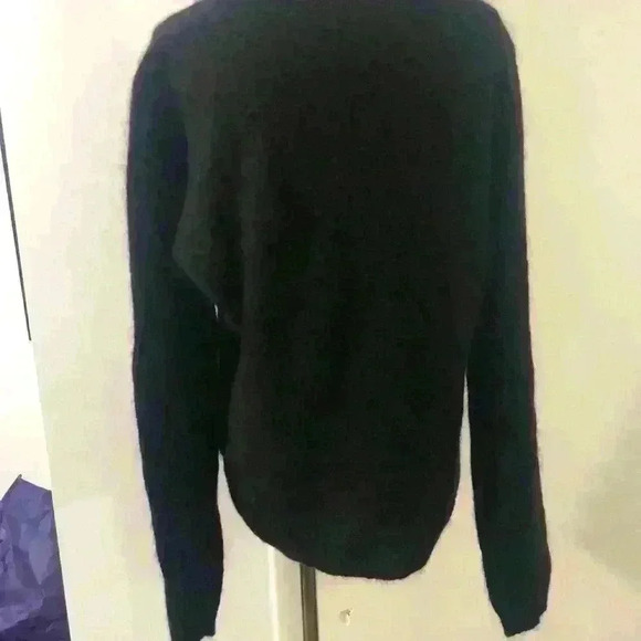 Vintage KarenKane %38 mohair and 38% merino wool black v neck sweater size M - Picture 5 of 7